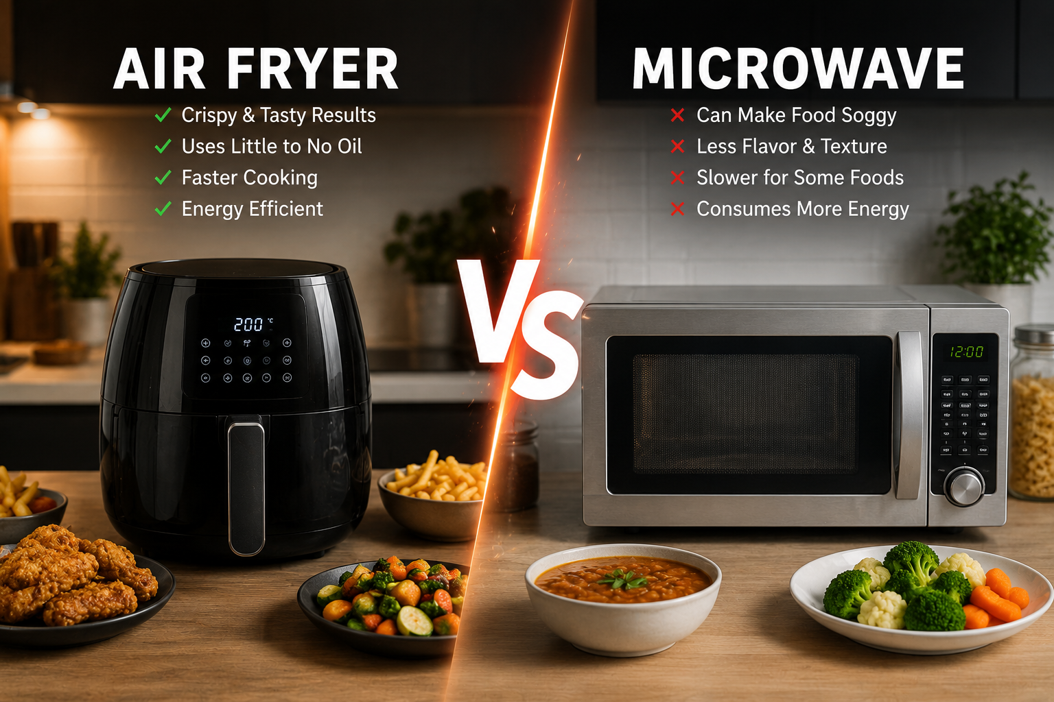 Air Fryer vs Microwave